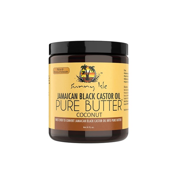 Sunny Isle Jamaican Black Castor Oil Pure Butter, Coconut/Brown, 8 Fluid Ounce