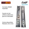 Handyhome Corredera Cajón Handy Home 25cm X 4.5cm 2paquetes 4pz