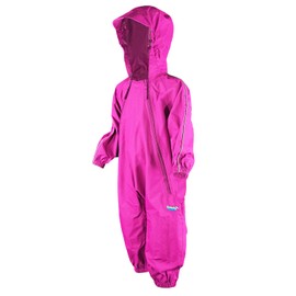 Splashy Waterproof One Piece Rainsuits and MudStopper Coveralls for Kids (8 Years, Hot Pink)