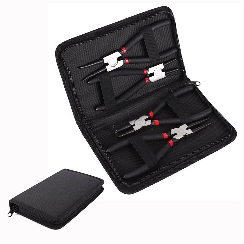 4 PCS Professional Heavy Duty 7" Internal External Straight Bent