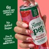 Simply POP Prebiotic Soda Strawberry Cans, 12 fl oz, 12