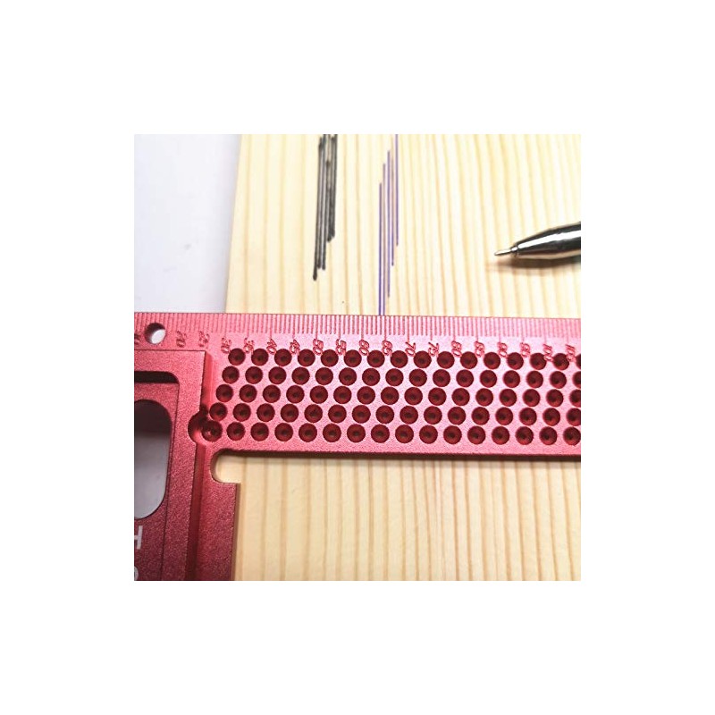 CarAngels Woodworking Ruler Gauge T-Shaped Cage Right Angle Ruler Injury
