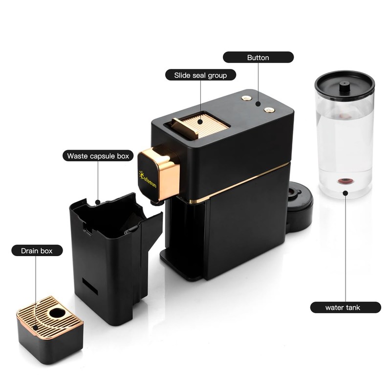 Mini Espresso Coffee Machine for Capsules Compatible with Nespresso OriginalL