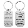 Dad Memorial Gifts for Loss of Father Sympathy Gift Keychain