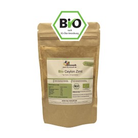 Organic Ceylon Cinnamon 100 g Ground - Type Ceylon - Premium Quality, Germ-Reduced, Gluten-Free, Lactose-Free, Laboratory Tested, Vegan, Cinnamon 100% Natural, Gently Dried and Ground (100 g)