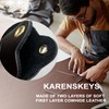 KARENSKEYS Handmade Leather Car Key Cover, Broken Loop Replacement, Sleeve