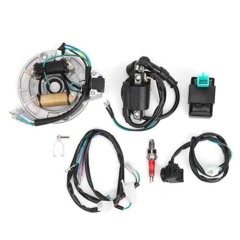 Acouto Ignition Coil Stator CDI Wiring Harness Spark Plug Kit