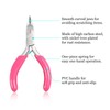 SPEEDWOX Mini Long Nose Pliers Curved 3 Inch Chain Plier