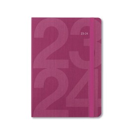 Letts Block A5 23.24 Week to View Academic Diary - Pink