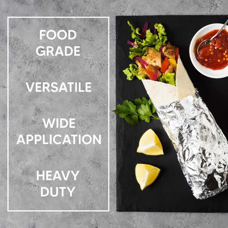 Tezraftaar® Aluminium Kitchen Catering Tin Foil Roll 300mm x 75m