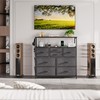 TIQLAB Dresser for Bedroom with 8 Drawers, 38.5” Tall Storage