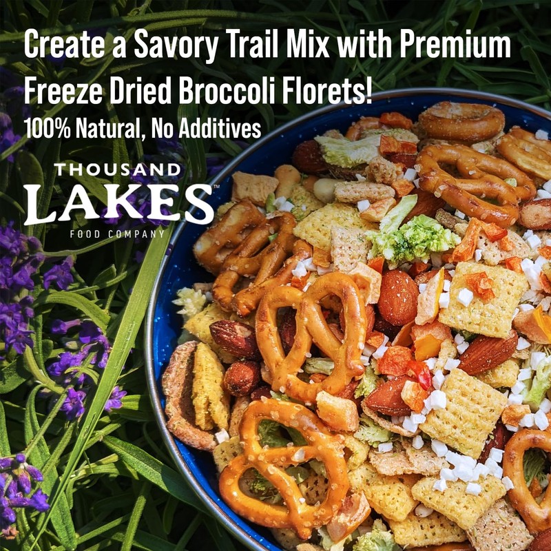Thousand Lakes Freeze Dried Vegetables - Broccoli Florets - Bulk