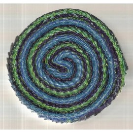 Clothworks Batiks Menagerie Laurel Burch 2.5 inch strips roll twilight Clothworks fabric