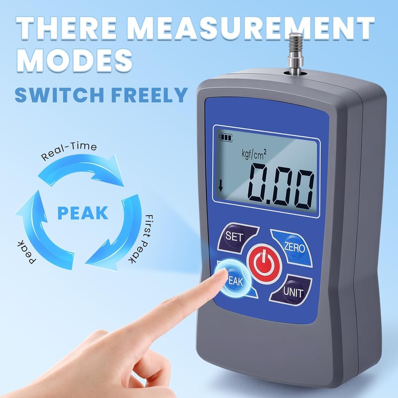 NEWTRY Digital Fruit Penetrometer Handheld Hardness Tester with Pressure Foot