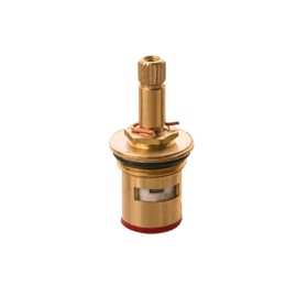 Faucet Ceramic Cartridge Valve, G1/2" Brass Tap Ceramic Disc Cartridges Replacement for Hot Cold Water (Type G1- H54mm)