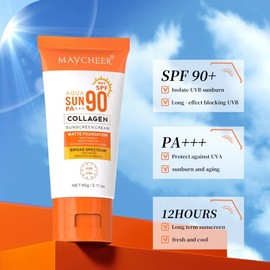 [Overseas] Maycheer Round Wrap Sunscreen, Spf90+ UV Protection, Summer UV Protection, Face Isolation, Refreshing, 60g/Style 1 5ea