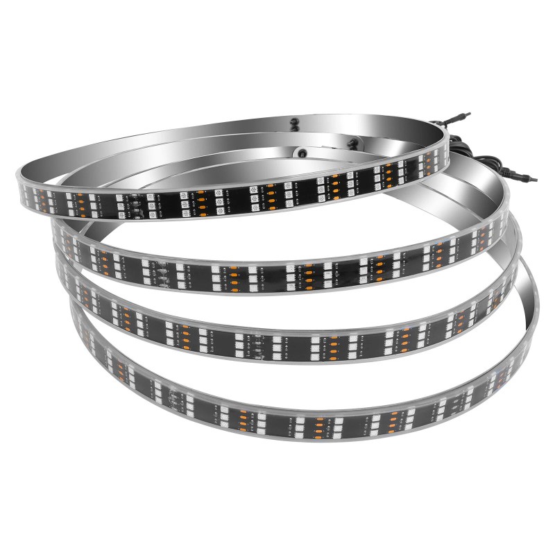 KEEPDSGN 4PCS 15" RGB LED Wheel Ring Lights Chasing Rim