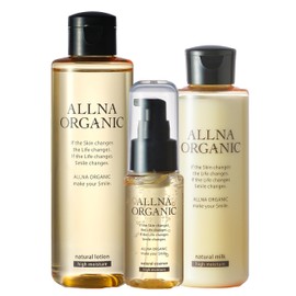 【For dry winter, high moisture】Allna Organic Lotion & Milk & Essence 200/150/47ml 3-piece Set Skin Care Set (Moist) High Moisturizing CICA