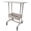 Banfluxion 2-Layer Medical Rolling Cart Mobile Trolley Cart with 4