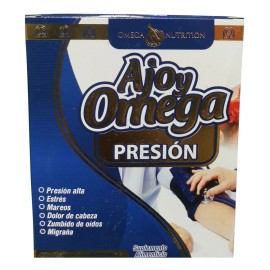 Ajo y Omega – Suplemento para Presión Alta, Estrés y Migraña (60 tabletas)