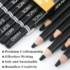 Aenir Charcoal Pencils for drawing, Set of 12, Charcoal Drawing