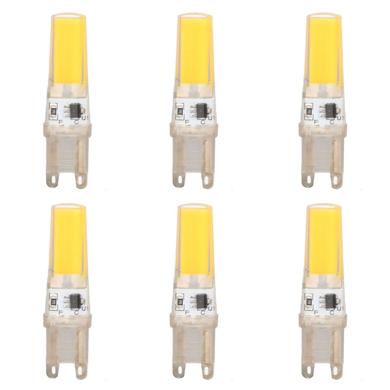 6pcs G9 LED Light Bulb COB Dimmable Professional G9 LED