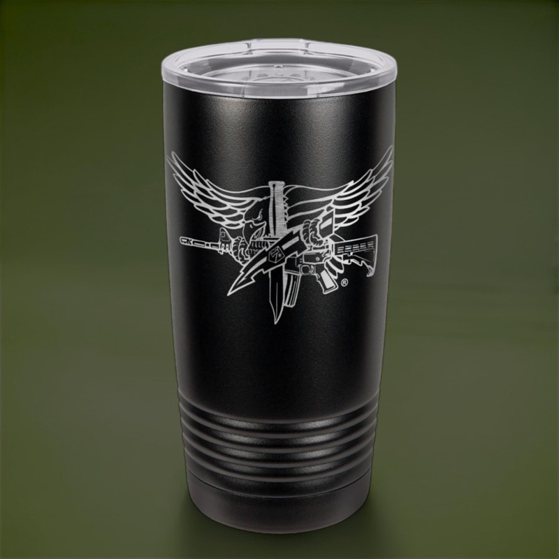 Center Mass, Inc. SWAT Operator 20 oz. Tumbler (BLACK)