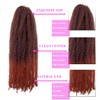 Marley Twist BraidIng Hair, Cuban Twist, 18 In,8 Packs,1B/350