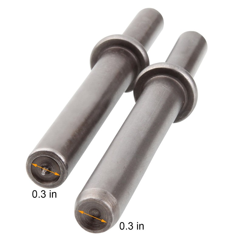 Heavy Duty 2pcs Rivet Set, Abuff Pneumatic Air Rivet Hammer