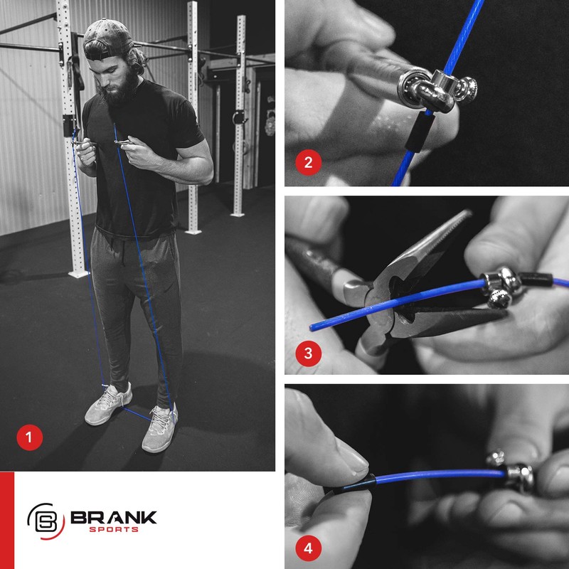 BRANK Sports® Replacement Cable Packages for Crossfit Skipping Ropes, 2