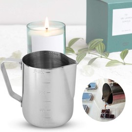 VINGVO Olla para derretir Cera para Velas, Olla para derretir Cera, Olla para Hacer Velas, Taza para derretir Cera de Doble Cara, Herramienta Ligera para Velas de(350ml Wax Cup)