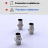 NASHRIO Shower Hose Extender - 3pcs Stainless Steel Connector Hex