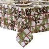 Elrene Home Fashions Pinecone Plaid Red/Green Holiday/Christmas Fabric Rectangle Dining