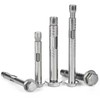 5Pcs Expansion Screw Bolts, Stainless Steel Expansion Sleeve, M8*80mm Anchor