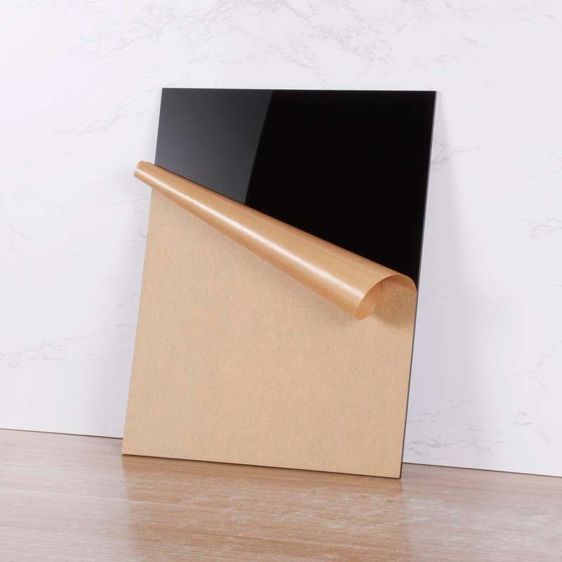 KAITELA Black Acrylic Sheet 8" x 12" Cast Plexiglass Panel