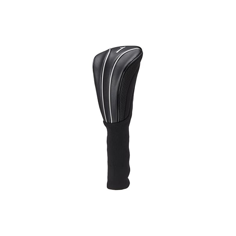 LEZAX TOHC-6551 TEE-OFF Driver Headcover Black x Silver