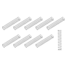METALLIXITY Compression Springs (0.3x4mm OD,20mm Free Length) 10Pcs, 304 Stainless Steel Extension Spring - for Shop Home Repairs, DIY Projects, Silver Tone
