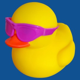 Deekin Rubber Duck 7"  Jumbo Squeaky Yellow Ducks Bath Pool Float Toy With Sunglasses