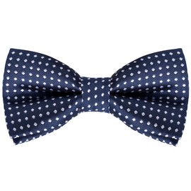 Bskifnn Dot Bow Ties Classic Adjustable Neck Bowtie for Child Boys Toddlers Wedding Party Graduation Dress up (Navy Blue)