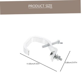 MILISTEN 6 Pieces Stage Lights Hook Clamps Durable Peg Hook DJ Stand Metal Light Camp Light Holder C Clamp Light Hook Stage Light Truss Hook Lamp Truss Clamps