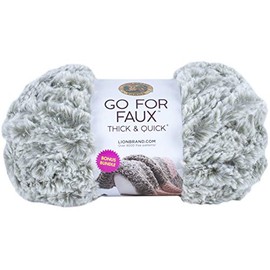 Lion Brand Yarn Go fo - Hilo sintético grueso y rápido de bonificación, HUSKY
