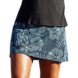 RipSkirt Hawaii Length 1 - Wrap Skirt for Women - Quick Dry Swim Cover-Up with Side Pocket - Lightweight for Beach and Travel and Casual Wear (Maui Moonlight, XL 16-18)