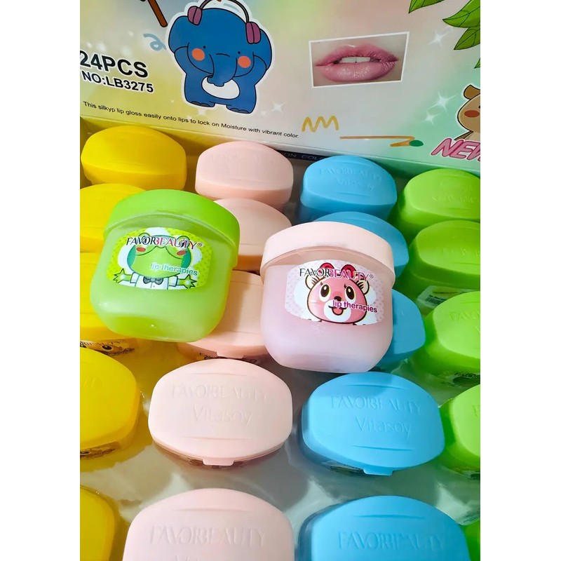 Bálsamo Hidratante De Labios Frutales Forma De Bálsamo 24pz