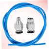 Hohopeti 1m PTFE Tube Fitting Printer Bowden Tubing Pneumatic Connectors