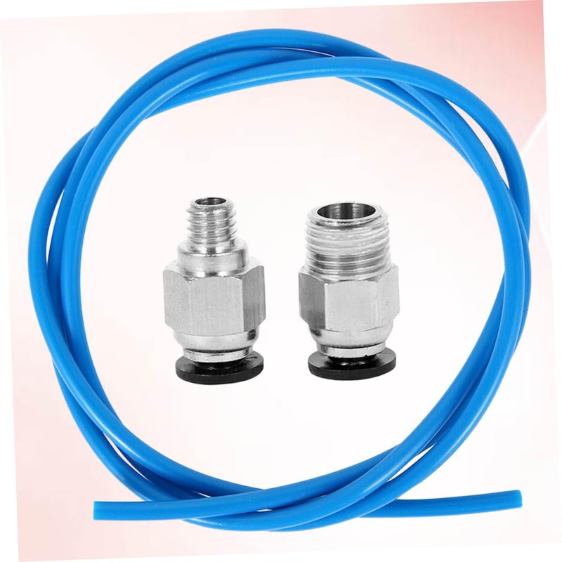 Hohopeti 1m PTFE Tube Fitting Printer Bowden Tubing Pneumatic Connectors
