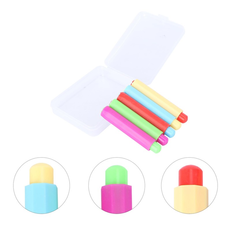 VILLFUL Chalk Holder Storage Box 5pcs Chalk Clip Writing Extender