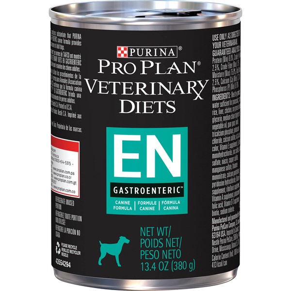 Purina Pro Plan Veterinary Diets EN Gastroenteric Canine Formula Wet Dog Food - (12) 13.4 oz. Cans
