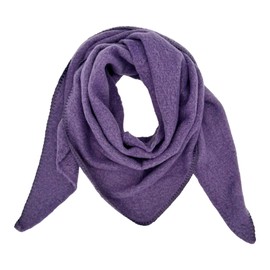 Ziona Women's Lightweight Winter Autumn Triangle Scarf Soft XXL Winter Scarf 202 x 82 cm, purple