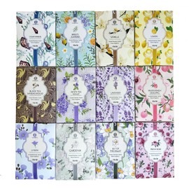 12 Scents Scented Sachets - 12 Pack, Long-Lasting Home Fragrance Sachet Bags, Large Fresh-Scented Packets, Sachets for Drawers and Closets