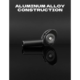 BLUEWING Fishing Rod Roller Tip Tops Aluminium Alloy Fishing Rod Tip Lightweight Rod Roller Tips Replacement Parts Pole for Big Game Rod Trolling Fishing, Black ID. 18/64"(7.3mm)